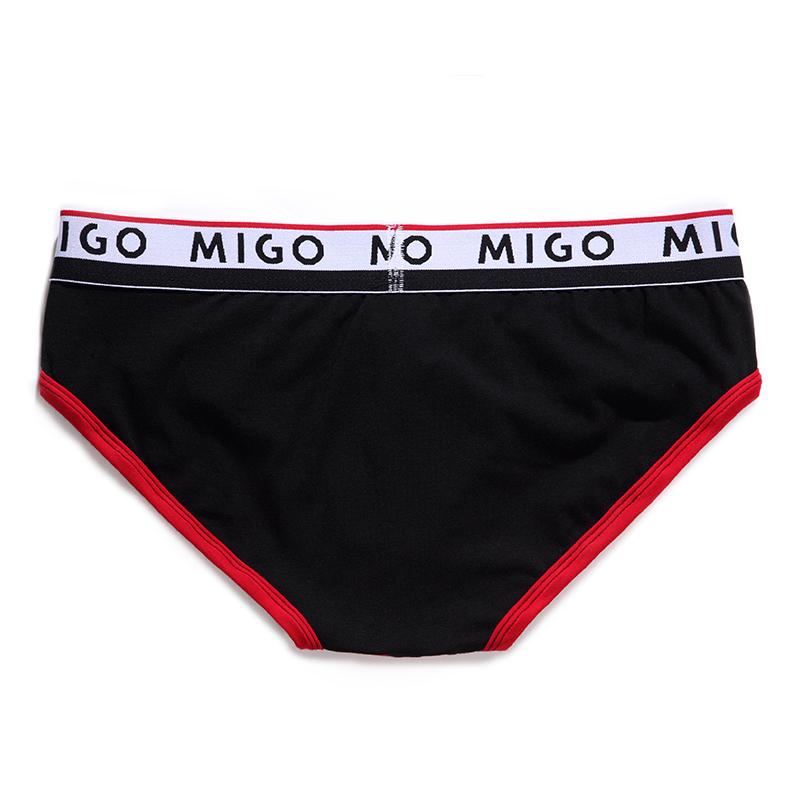 Cotton Two-tone Brief (3 In 1 Pack) - Pk.1 Underwear (Men's) MIGO