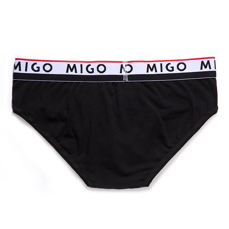 Cotton Two-tone Brief (3 In 1 Pack) - Pk.1 Underwear (Men's) MIGO