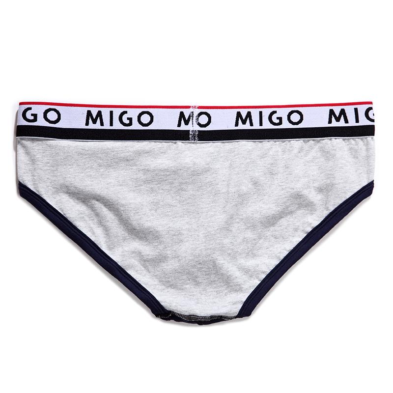 Cotton Two-tone Brief (3 In 1 Pack) - Pk.2 Underwear (Men's) MIGO