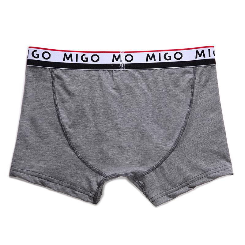 Cotton Two-tone trunk (3 In 1 Pack) | MIGO Underwear (Men's) MIGO