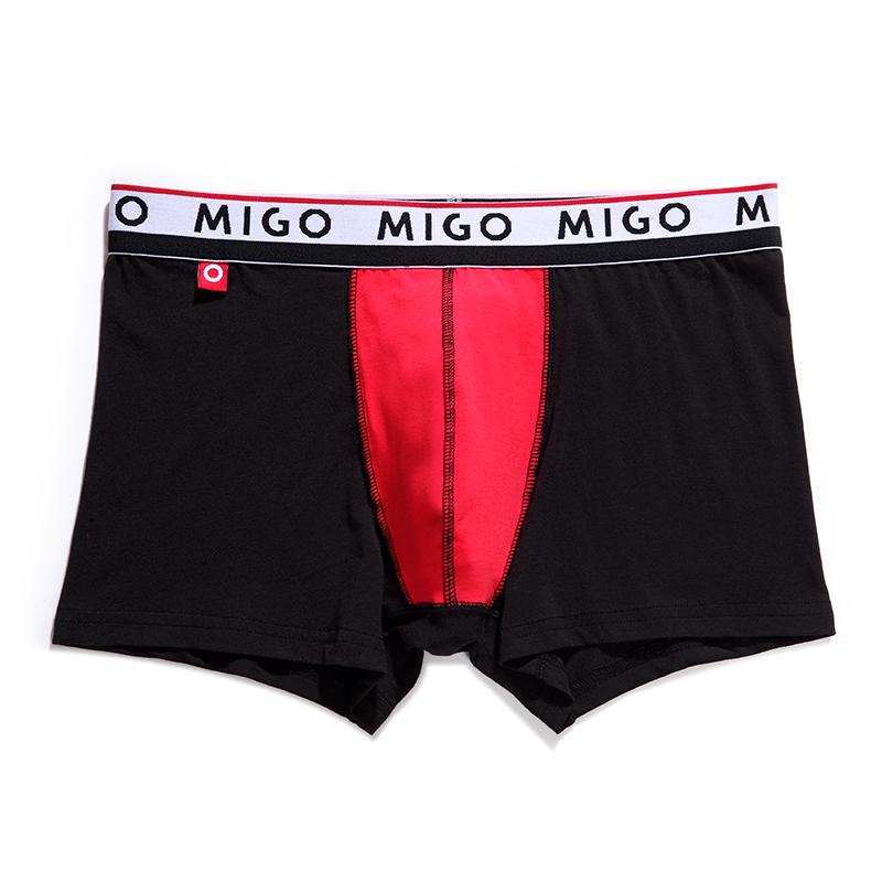 Cotton Two-tone trunk (3 In 1 Pack) | MIGO Underwear (Men's) MIGO