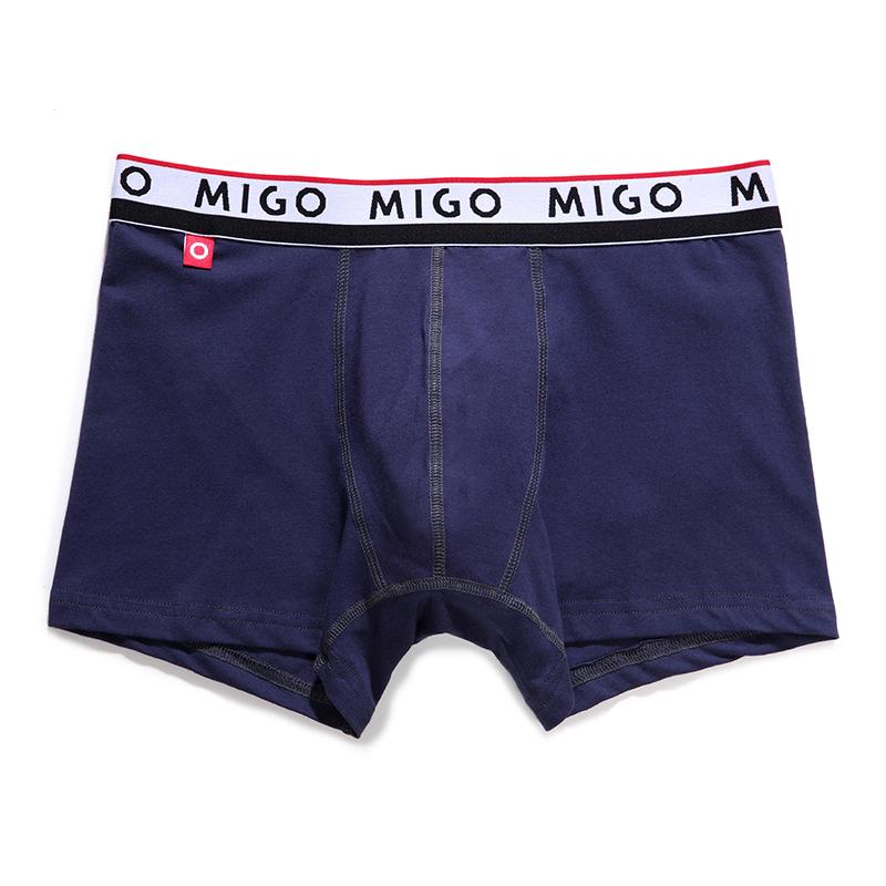 Cotton Two-tone trunk (3 In 1 Pack) Underwear (Men's) MIGO