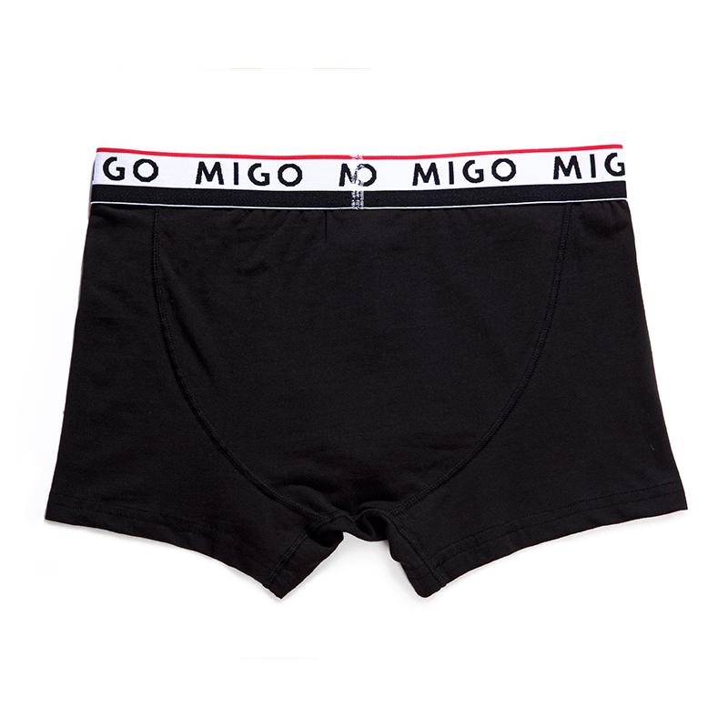Cotton Two-tone trunk (3 In 1 Pack) Underwear (Men's) MIGO