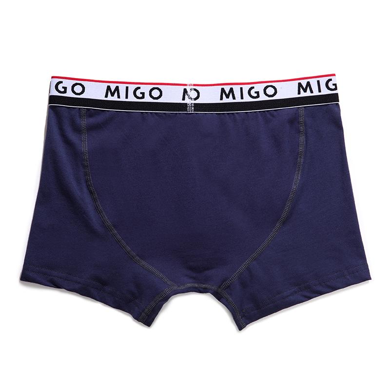 Cotton Two-tone trunk (3 In 1 Pack) Underwear (Men's) MIGO