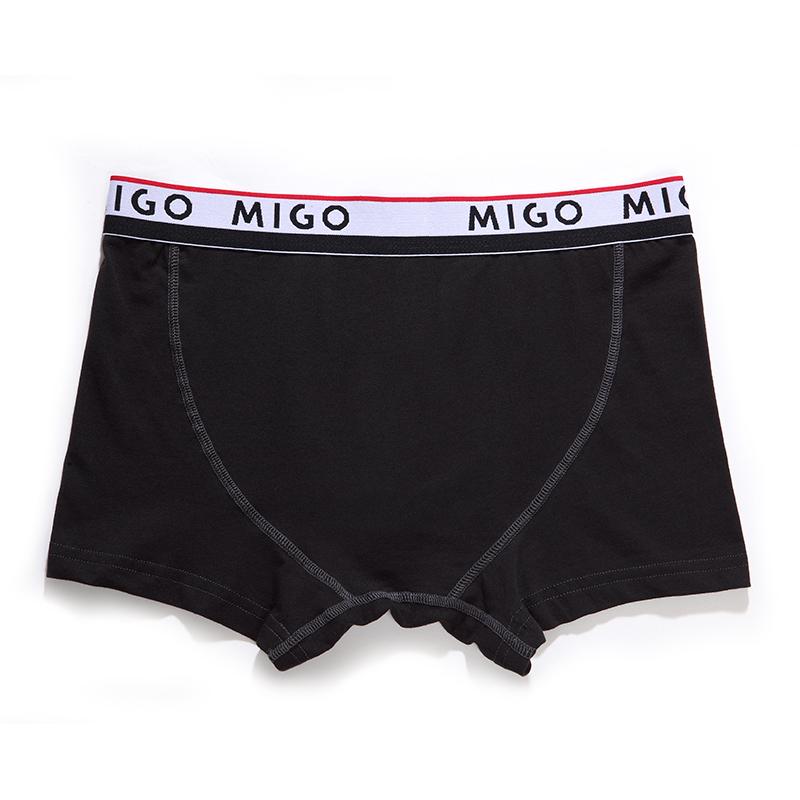Cotton Two-tone trunk (3 In 1 Pack) Underwear (Men's) MIGO
