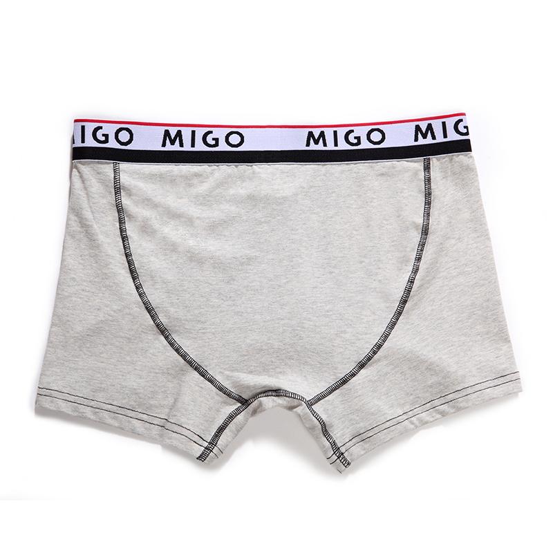 Cotton Two-tone trunk (3 In 1 Pack) Underwear (Men's) MIGO