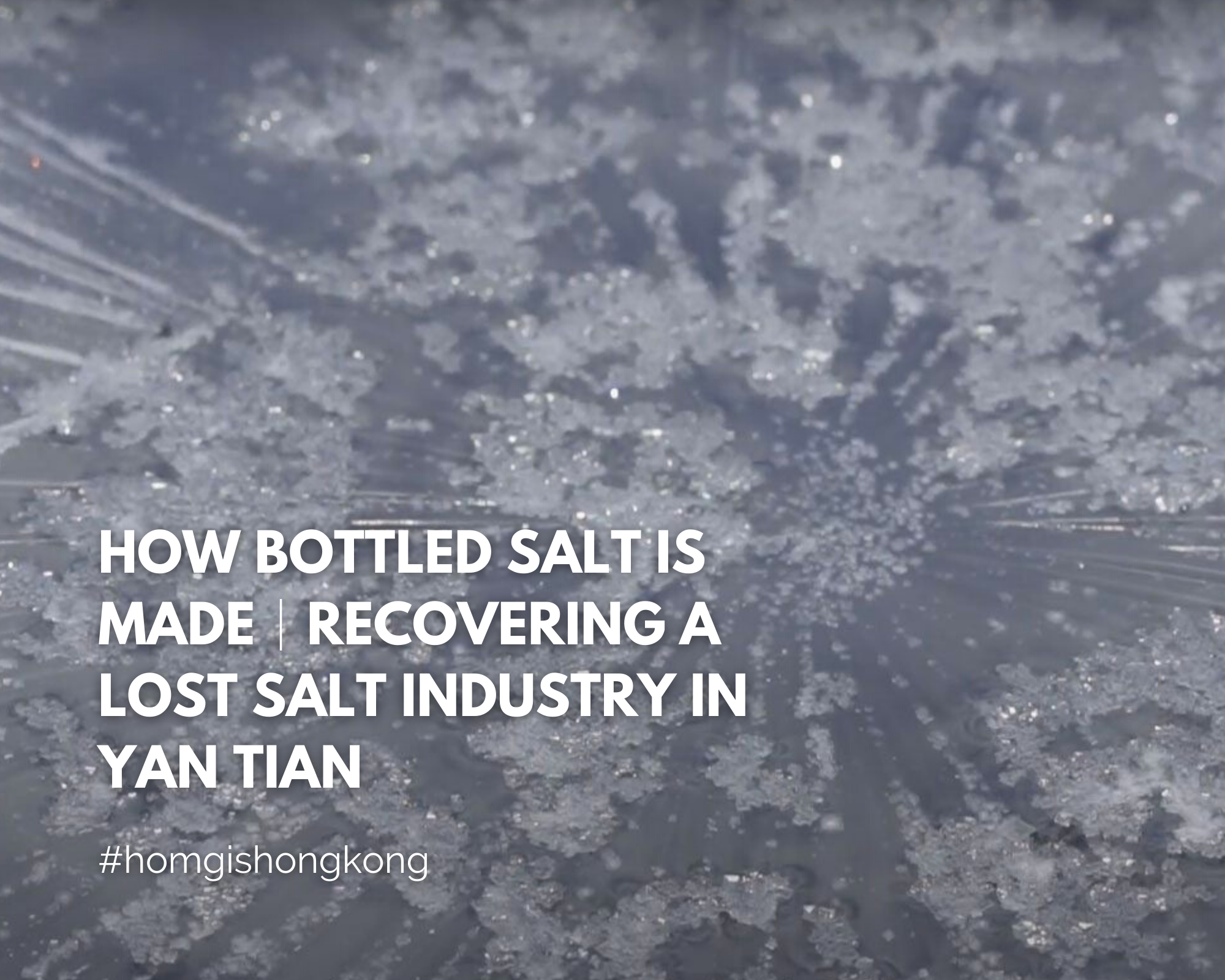 How bottled salt is made｜Recovering a lost Salt industry in Yan Tian