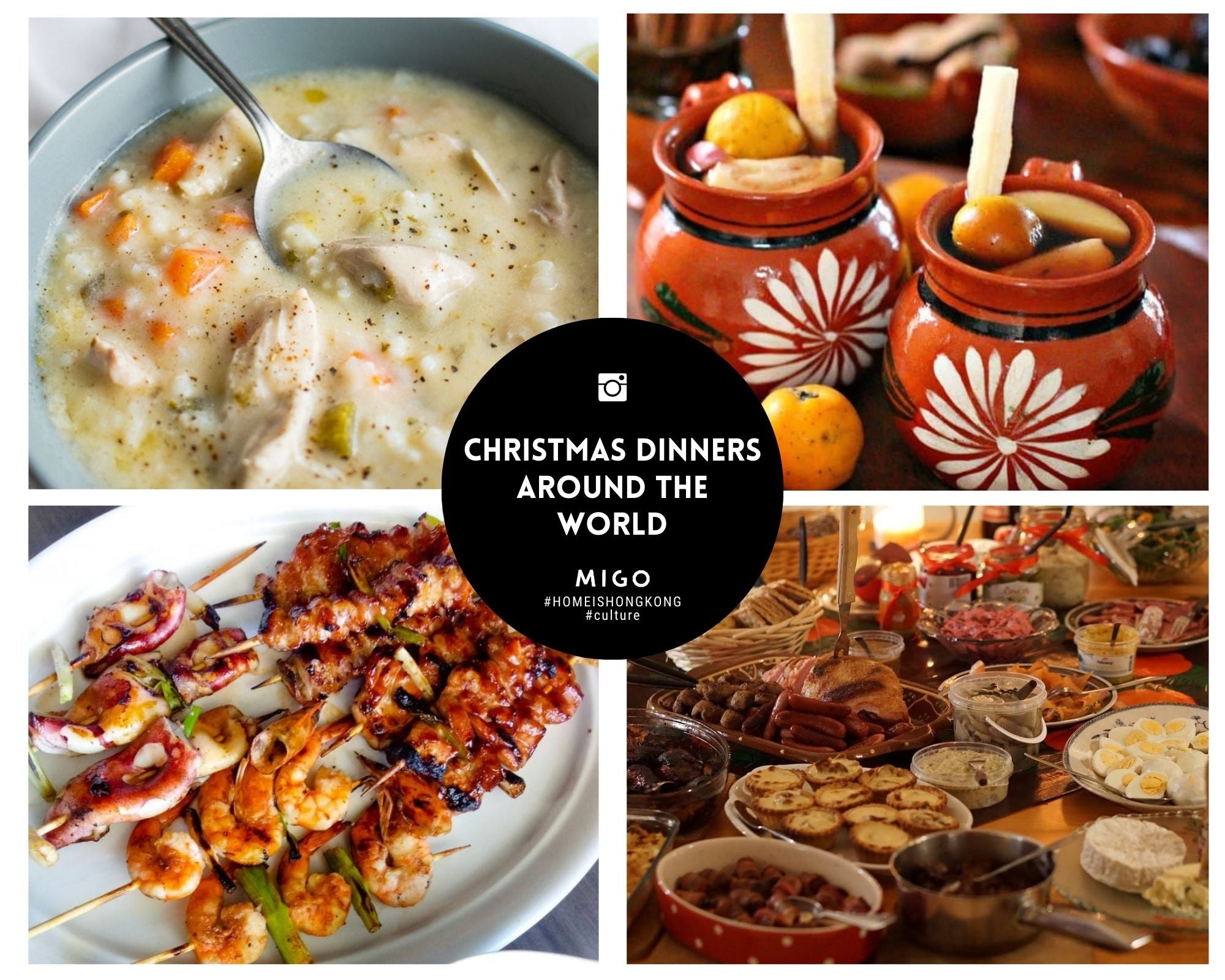 Christmas dinners around the world