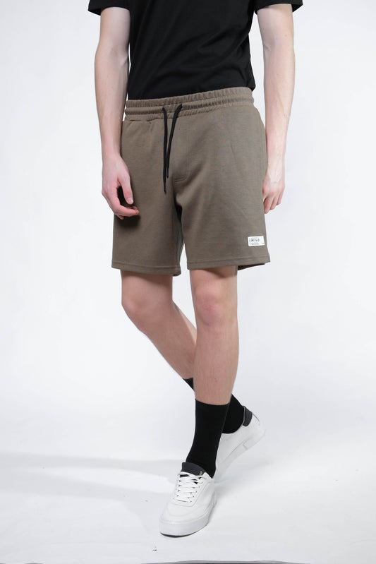 Interlock Jogger Shorts (Khaki) - [MIGO Menswear]