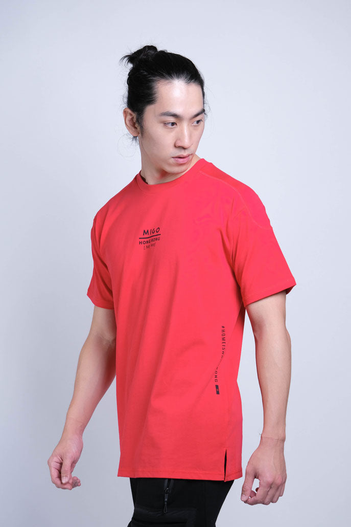 Basic SS Tee (Red) - [MIGO Menswear]