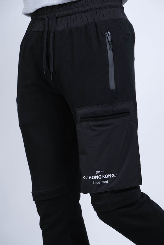 Woven Pocket Joggers (Black) - [MIGO Menswear]