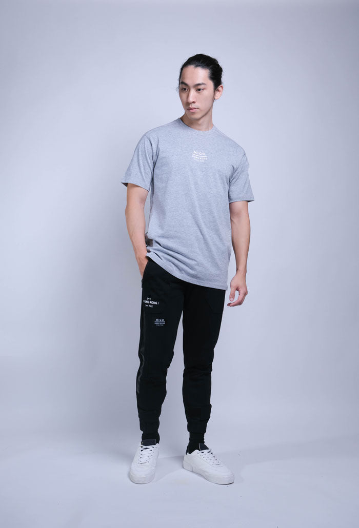 Basic SS Tee (Grey Melange) - [MIGO Menswear]