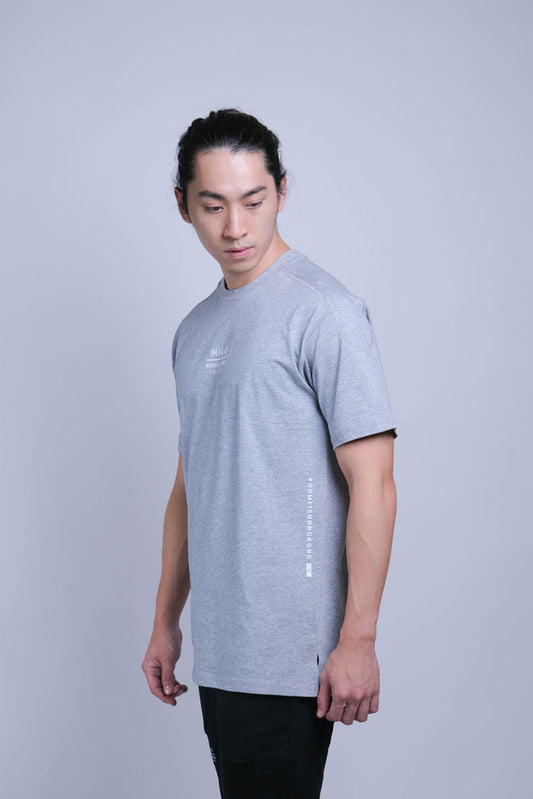 Basic SS Tee (Grey Melange) - [MIGO Menswear]
