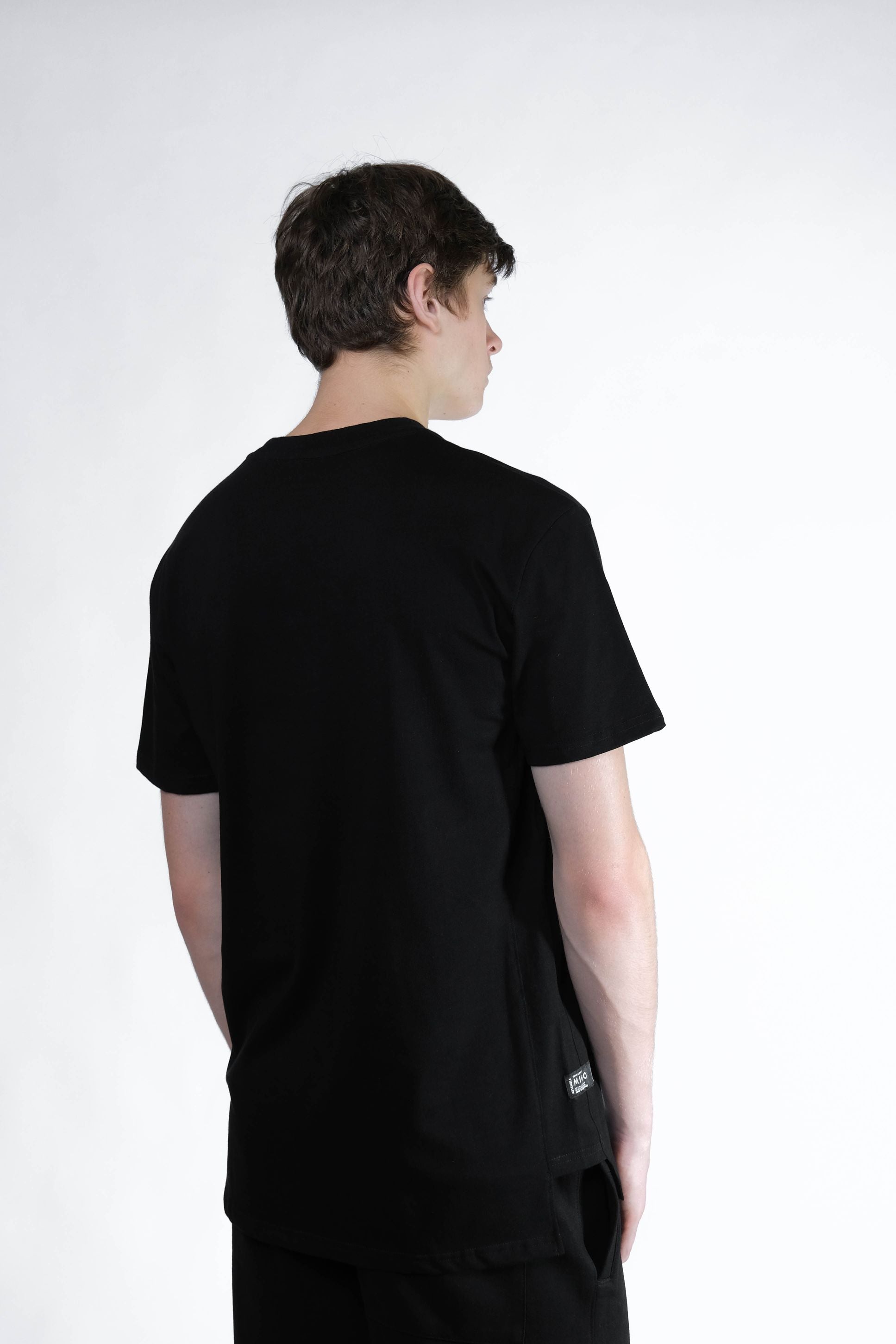 Hong Kong Side Split Tee (Black) - [MIGO Menswear]