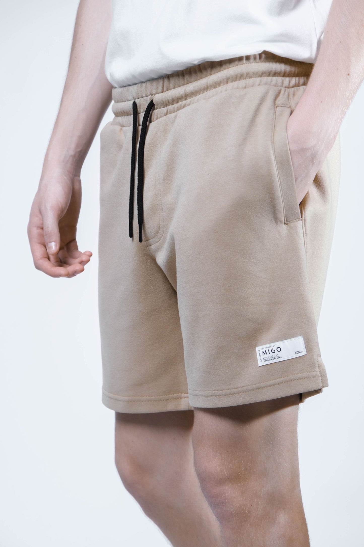 Interlock Jogger Shorts (Pepper) - [MIGO Menswear]