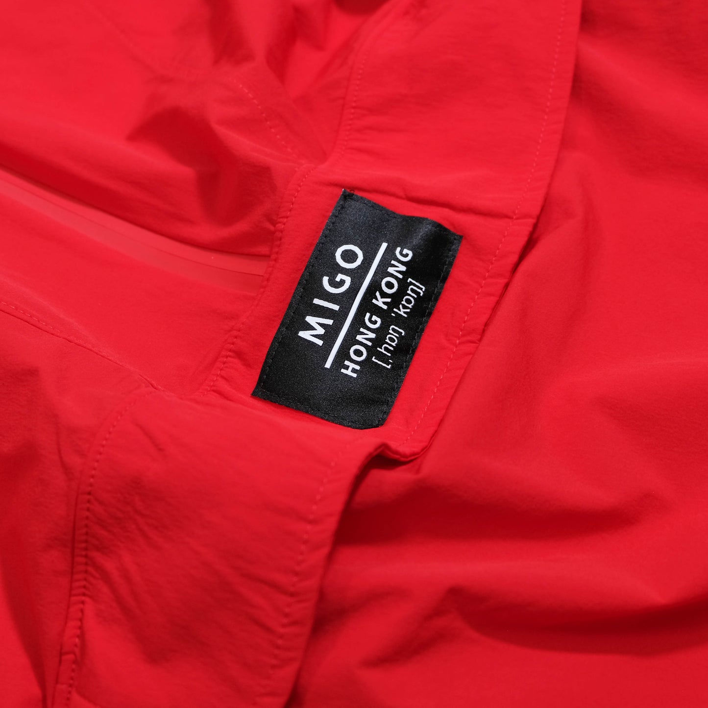 Front Zip Windbreaker (Red) - [MIGO Menswear]
