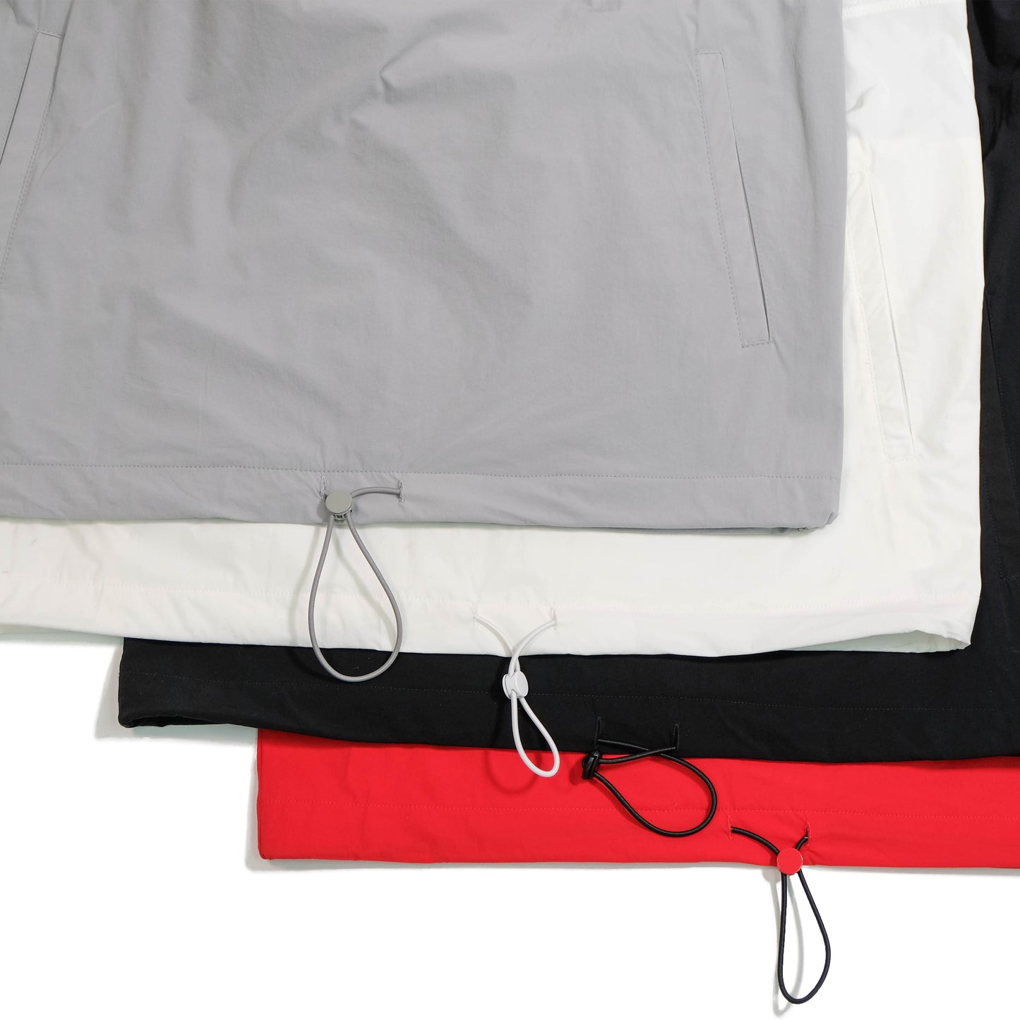 Front Zip Windbreaker (Red) - [MIGO Menswear]