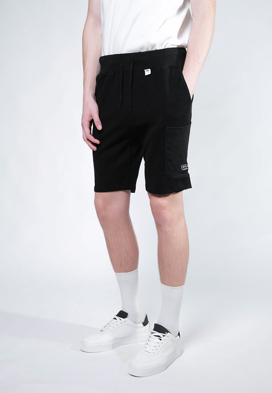 Reversed Cargo Shorts (Black) - [MIGO Menswear]