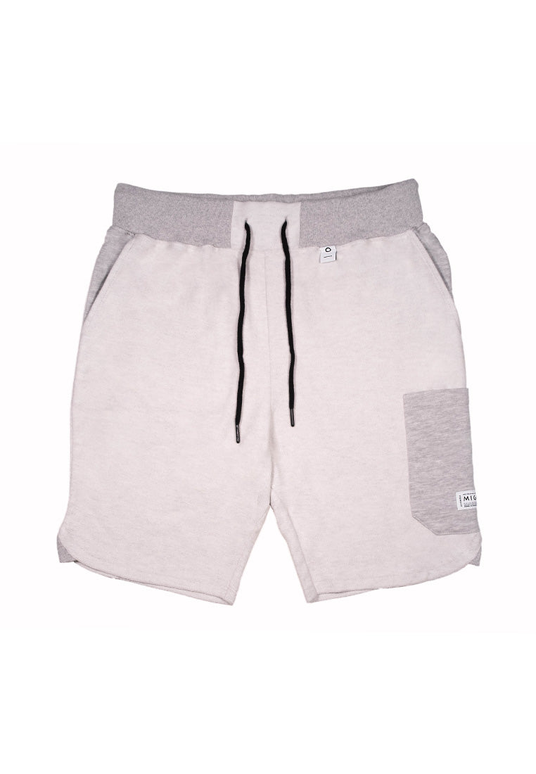 Reversed Cargo Shorts (Grey Melange) - [MIGO Menswear]