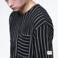 Stripe Pocket Tee (Black/White) - [MIGO Menswear]