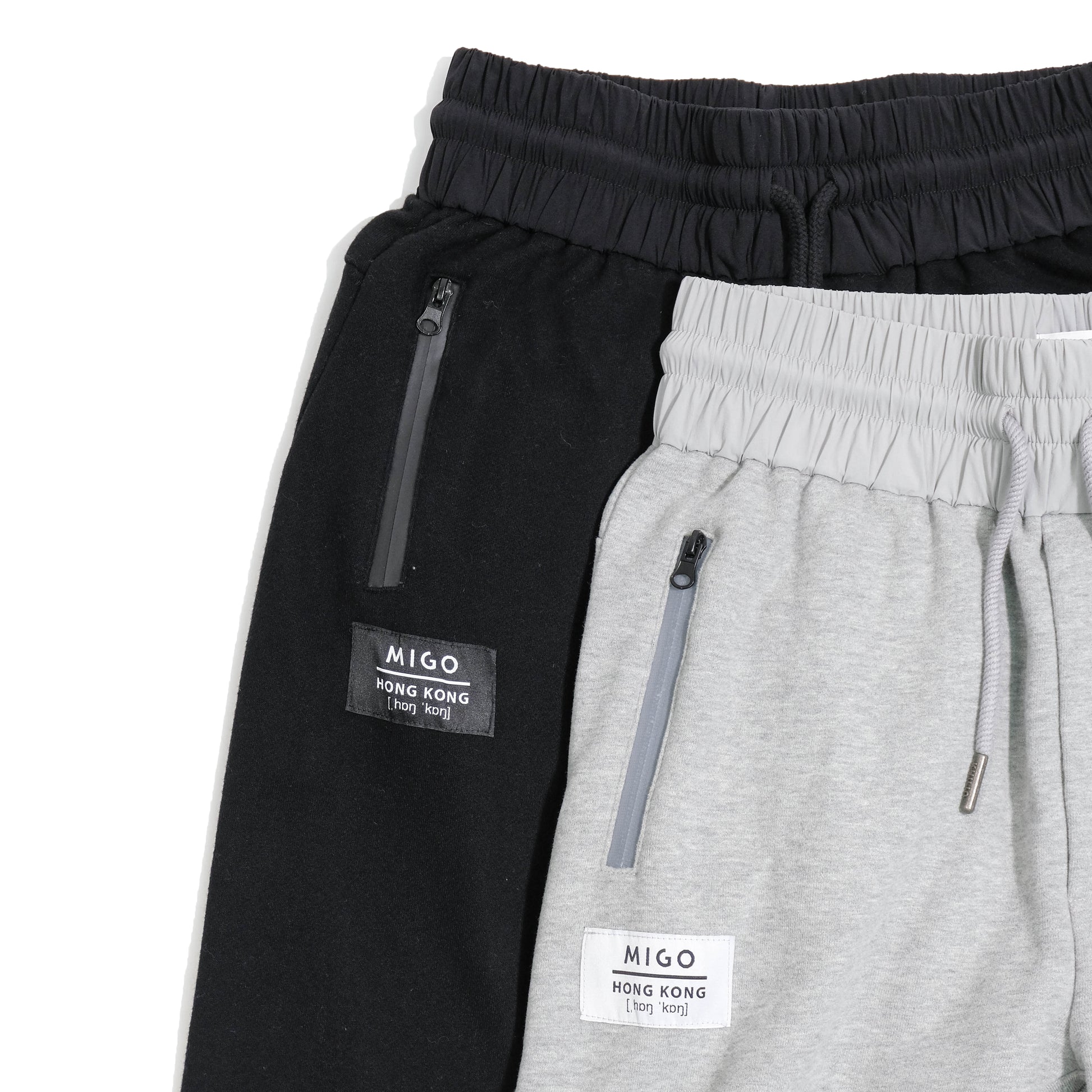 Woven Pocket Joggers (Grey Melange) - [MIGO Menswear]