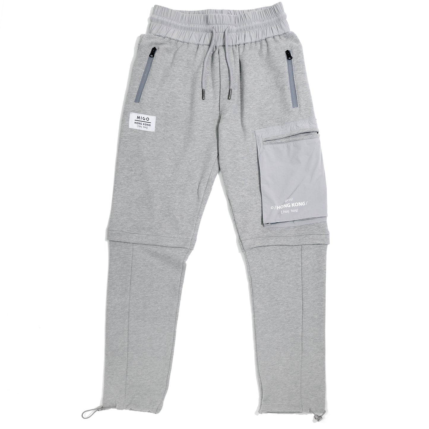 Woven Pocket Joggers (Grey Melange) - [MIGO Menswear]