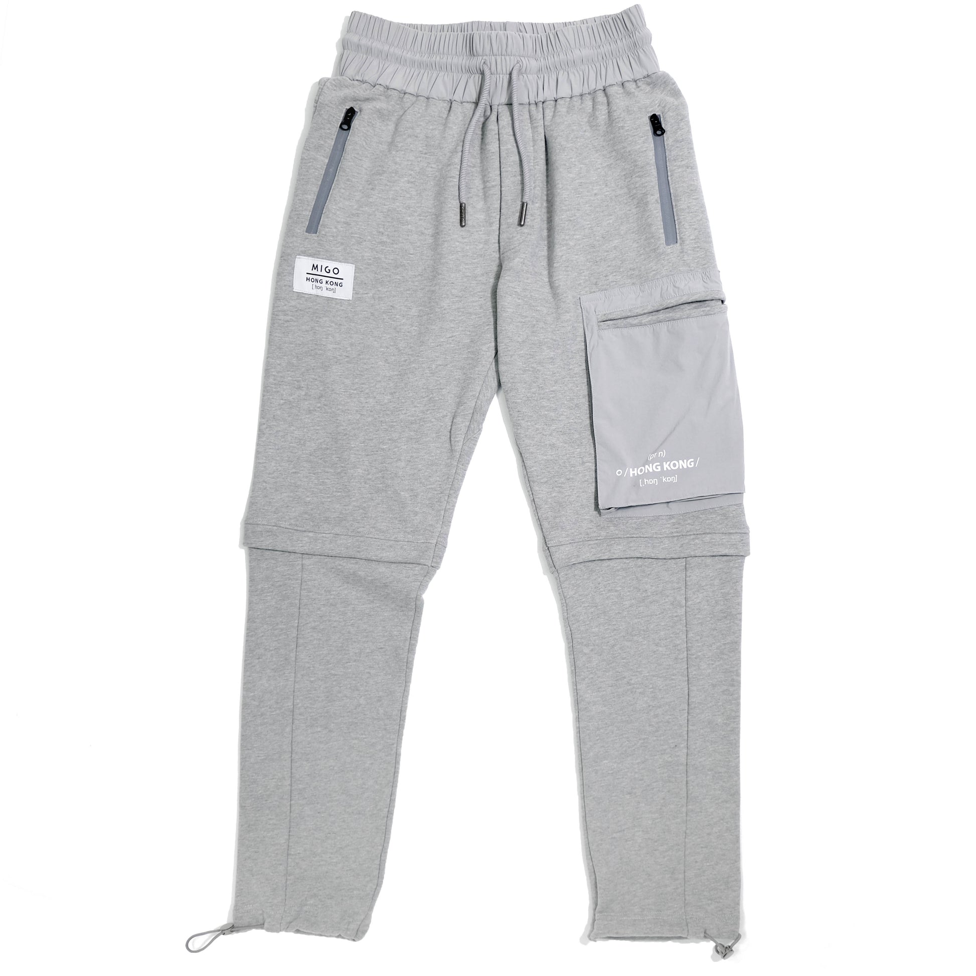 Woven Pocket Joggers (Grey Melange) - [MIGO Menswear]