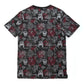 Cotton Pattern Crew Neck Tee (Horror Black) - [MIGO Menswear]