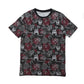 Cotton Pattern Crew Neck Tee (Horror Black) - [MIGO Menswear]