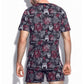 Cotton Pattern Crew Neck Tee (Horror Black) - [MIGO Menswear]