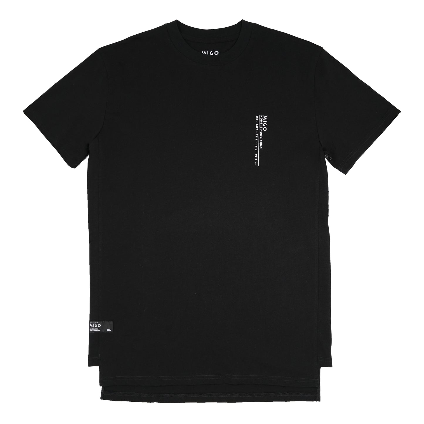 Hong Kong Side Split Tee (Black) - [MIGO] - [Hong Kong Brand] - [Menswear] - [本地品牌] - [男裝] - [運動服] - [casual wear] 