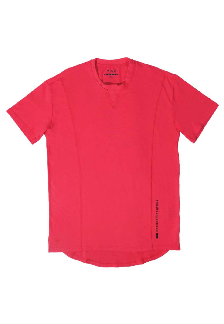 Flatlock Tee (Red) - [MIGO] - [Hong Kong Brand] - [Menswear] - [本地品牌] - [男裝] - [運動服] - [casual wear] 