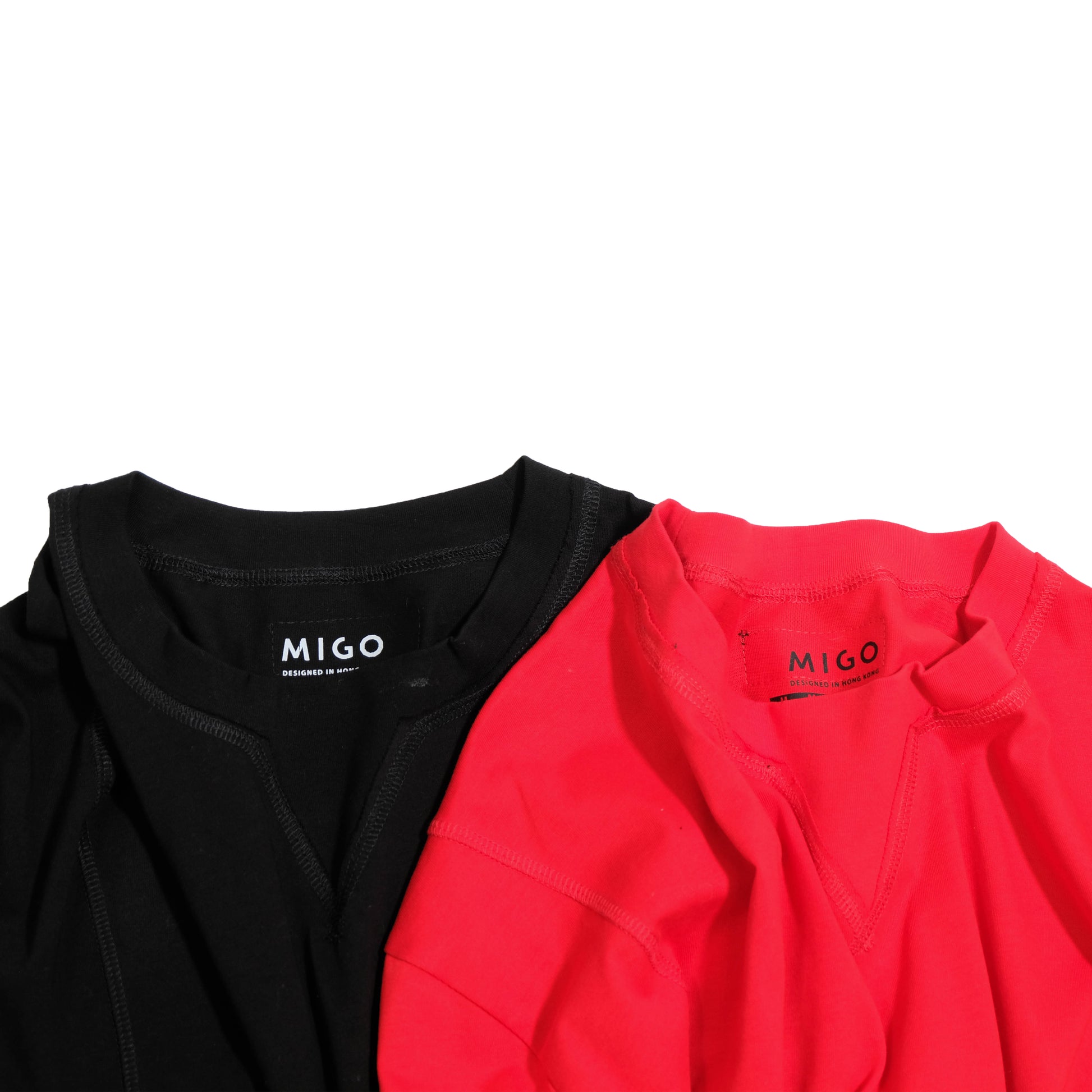 Flatlock Tee (Red) - [MIGO Menswear]