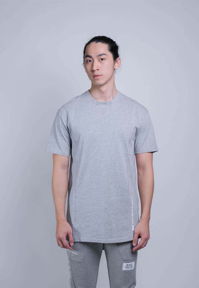 Flatlock Tee (Grey Melange) - [MIGO Menswear]