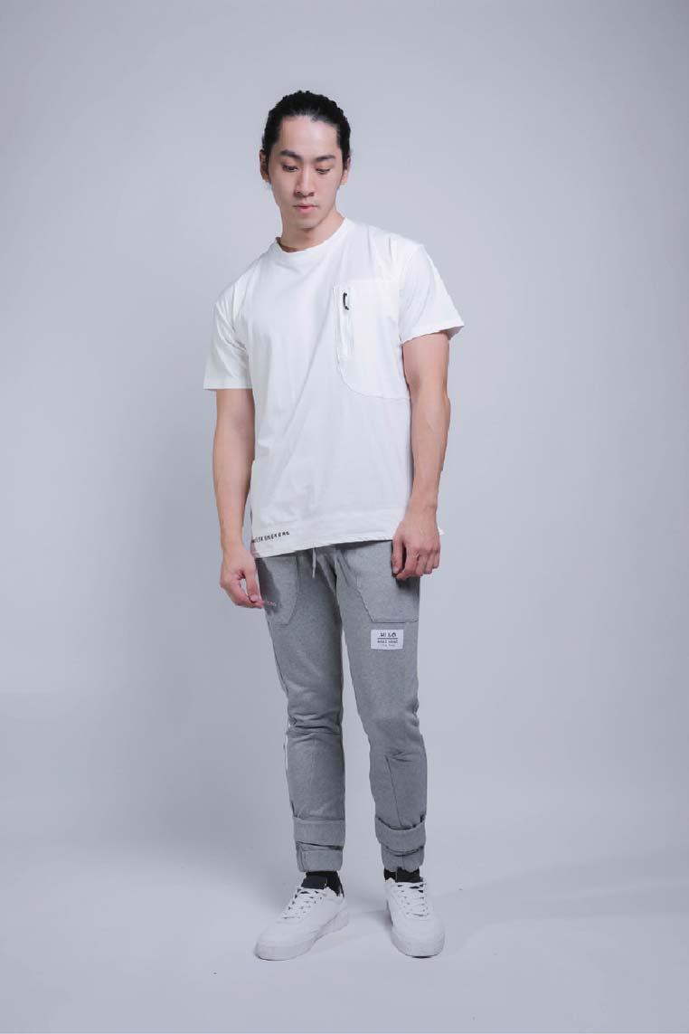 Tagging Pocket Tee (Offwhite) - [MIGO Menswear]