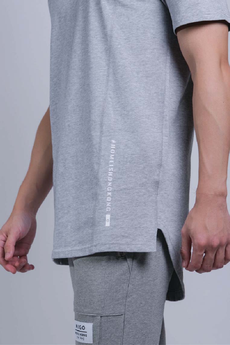 Flatlock Tee (Grey Melange) - [MIGO Menswear]