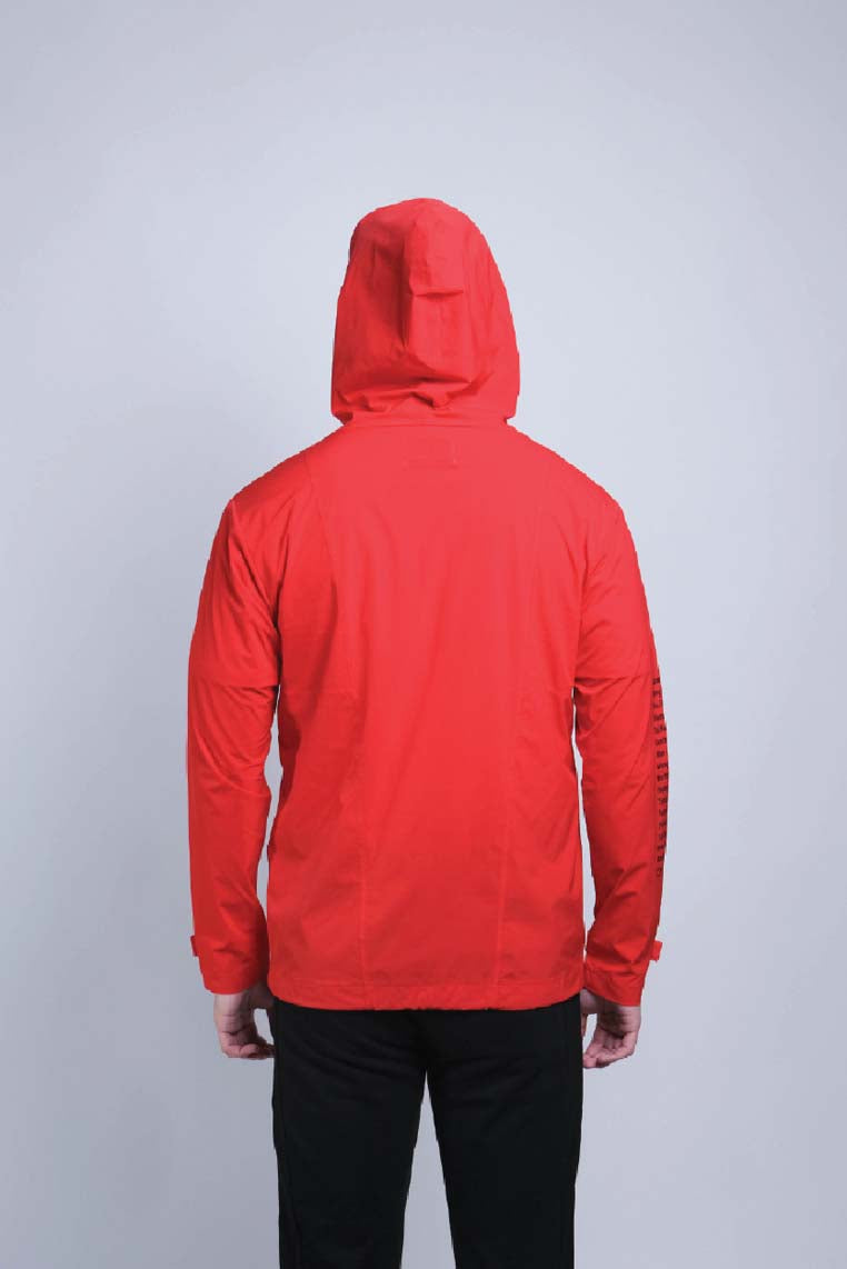 Front Zip Windbreaker (Red) - [MIGO Menswear]