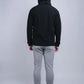 Front Zip Windbreaker (Black) - [MIGO Menswear]