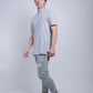 Flatlock Tee (Grey Melange) - [MIGO Menswear]