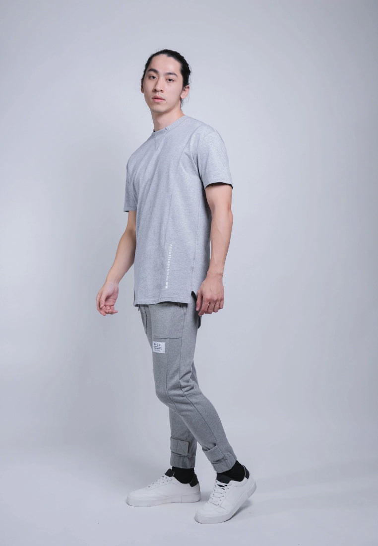 Flatlock Tee (Grey Melange) - [MIGO Menswear]