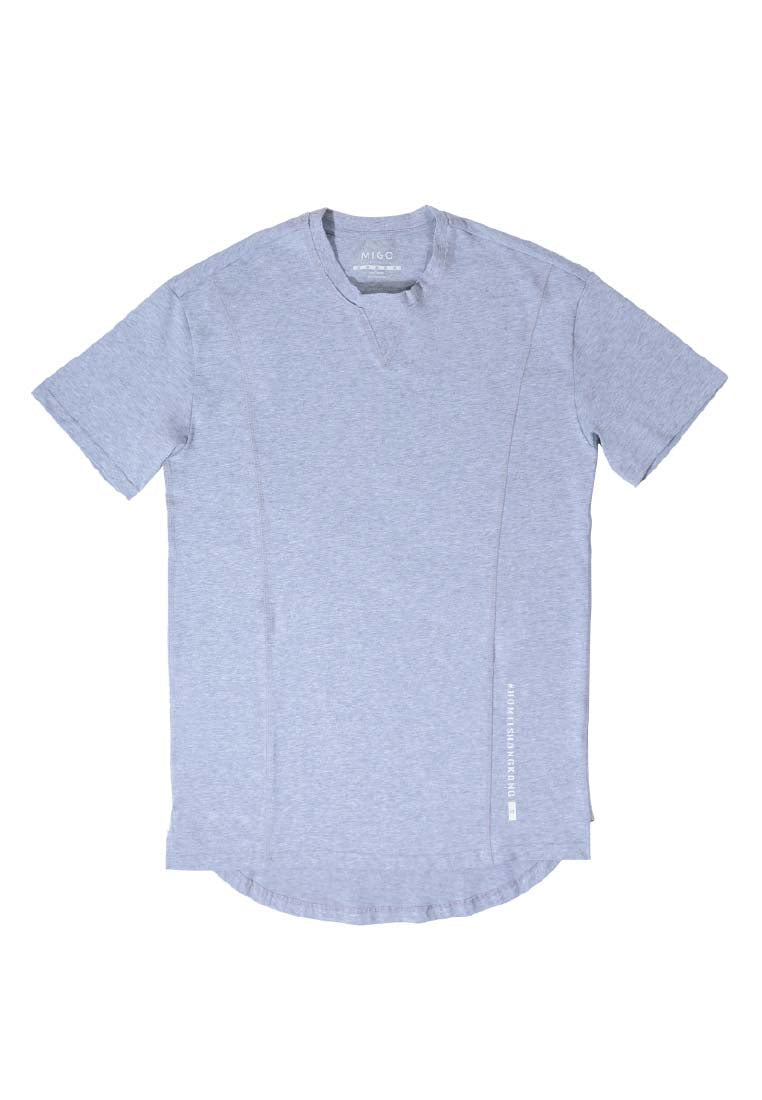 Flatlock Tee (Grey Melange) - [MIGO Menswear]