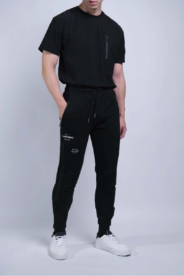 Heavy Terry Joggers (Black) - [MIGO Menswear]