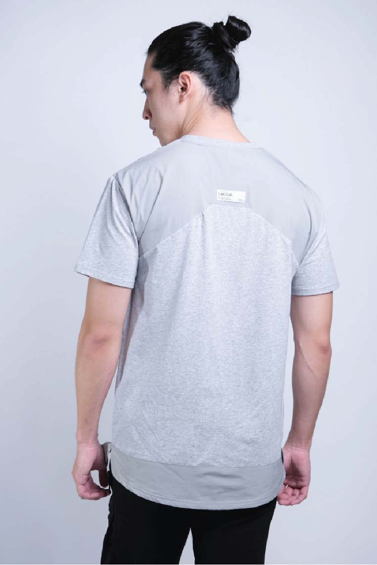 Tagging Pocket Tee (Grey Melange) - [MIGO Menswear]