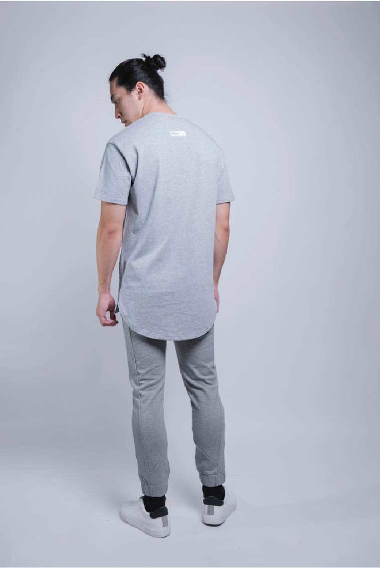 Flatlock Tee (Grey Melange) - [MIGO Menswear]