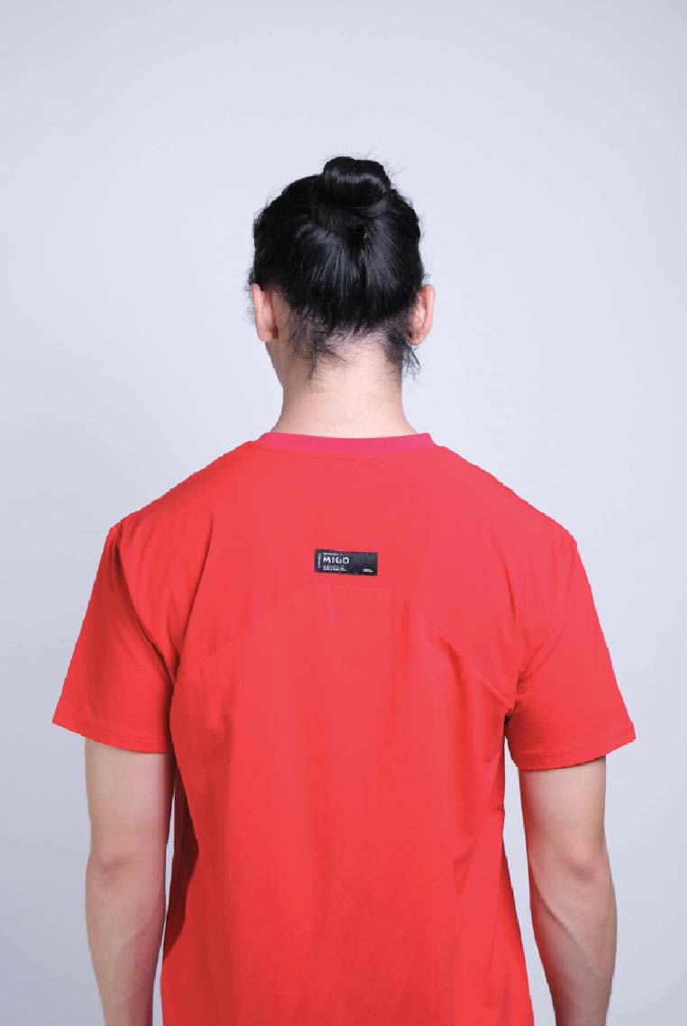 Tagging Pocket Tee (Red) - [MIGO Menswear]