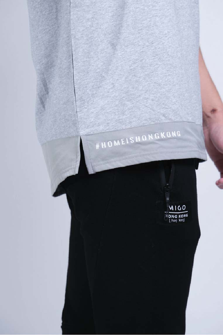 Tagging Pocket Tee (Grey Melange) - [MIGO Menswear]