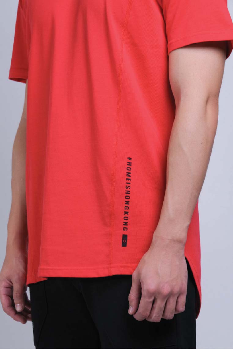 Flatlock Tee (Red) - [MIGO Menswear]