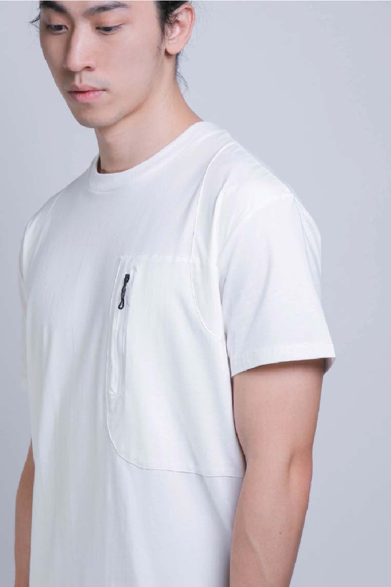 Tagging Pocket Tee (Offwhite) - [MIGO Menswear]
