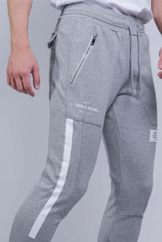 Heavy Terry Joggers (Grey Melange) - [MIGO Menswear]