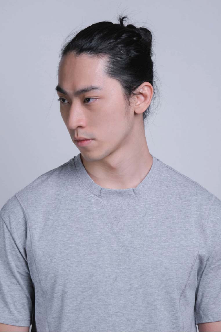 Flatlock Tee (Grey Melange) - [MIGO Menswear]